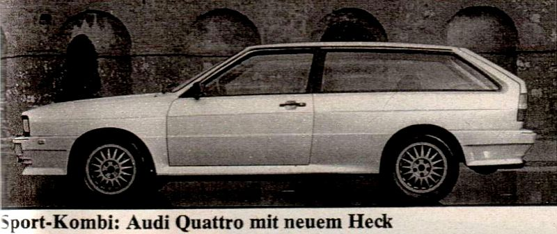 Illustration for article titled Strange and/or cool Audis?